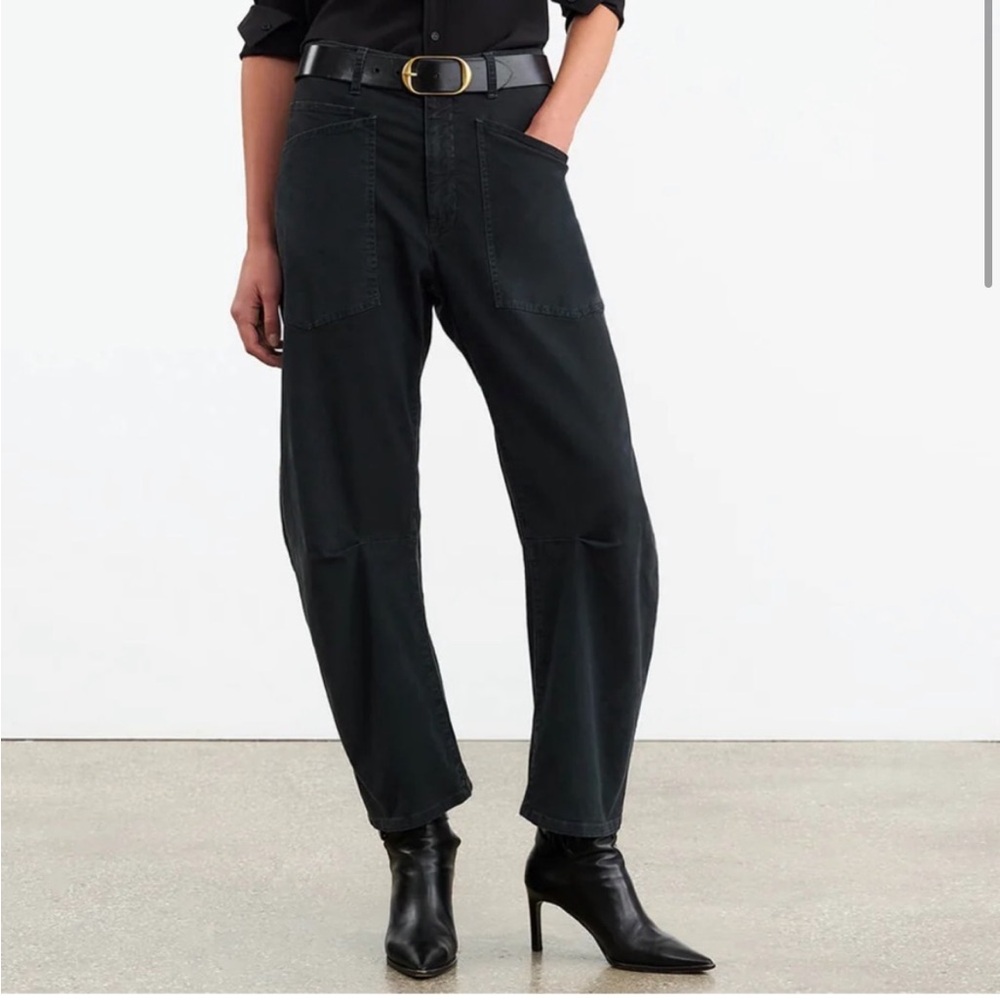 Nili Lotan Black Cotton Shon Pants Size 26